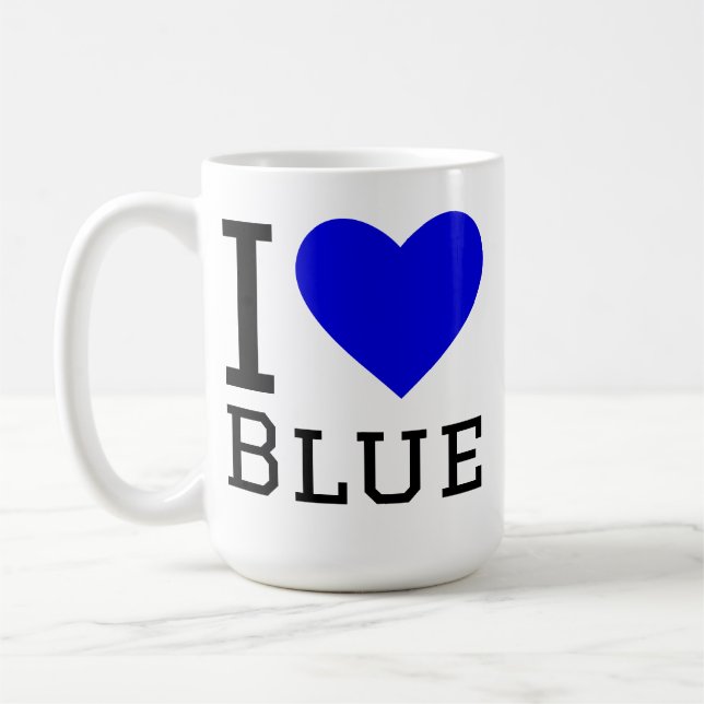 Mug J'aime le bleu (Gauche)