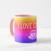 J'aime le café Coloré