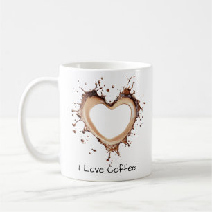 Mug J'Aime Le Café, Mais Le Premier Café, Forme De Coe