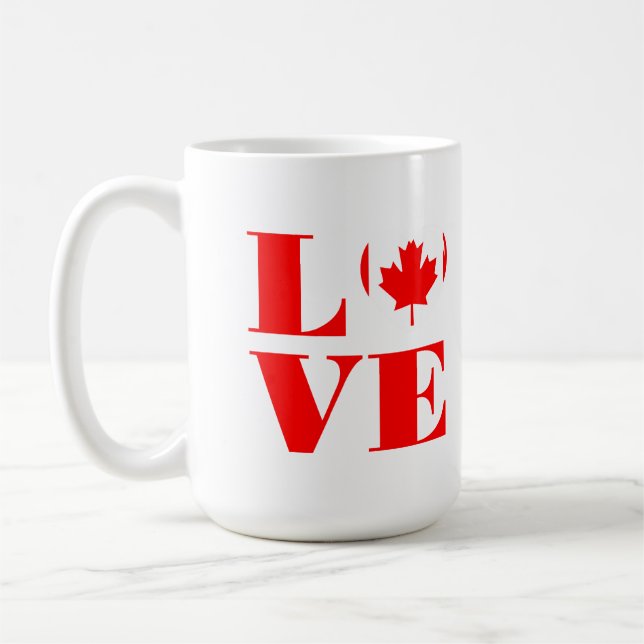 Mug J'aime le Canada (Gauche)