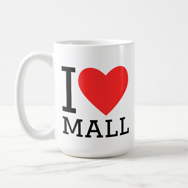 Mug J'aime le centre commercial (Gauche)