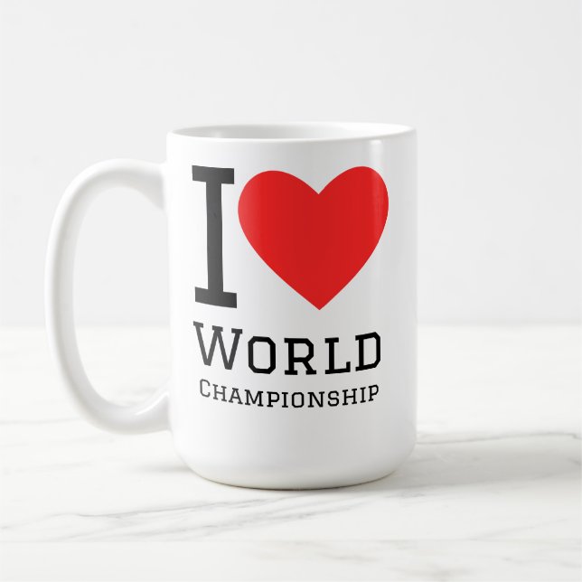 Mug J'aime le championnat du monde  (Gauche)