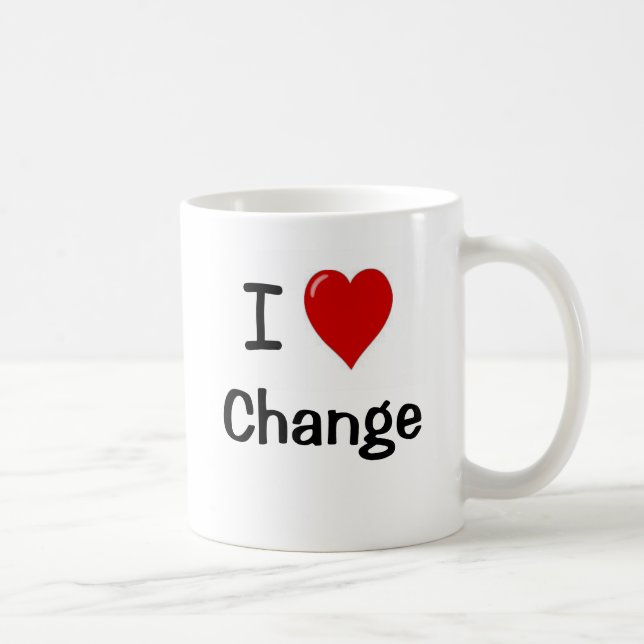 Mug J'aime le changement - changez l'amour d'I (Droite)