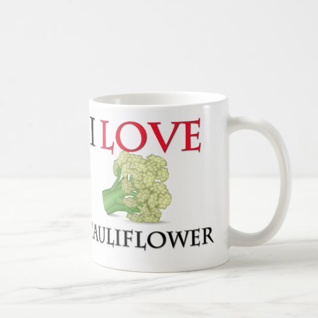 Mug J'aime le chou-fleur (Droite)
