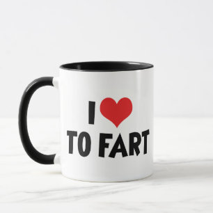 Mug J'aime le cœur à péter