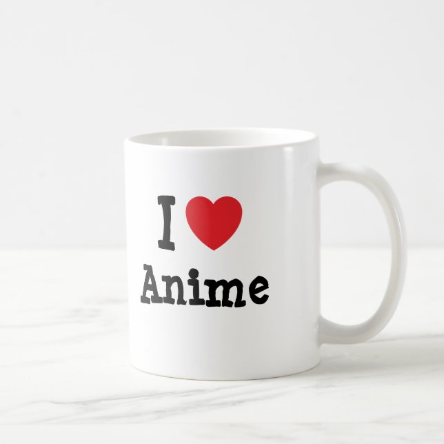 Mug J'aime le coeur animé personnalisé (Droite)
