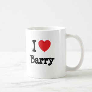 Mug J'aime le coeur Barry personnalisé