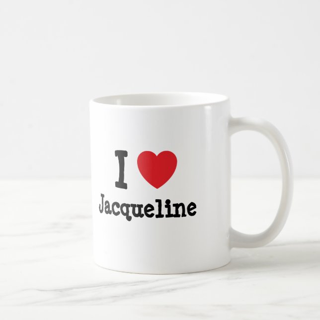 Mug J'aime le coeur de Jacqueline T-Shirt (Droite)
