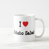 J'aime le coeur de la salade de pommes de terre T-