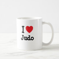 J'aime le coeur Judo personnalisé