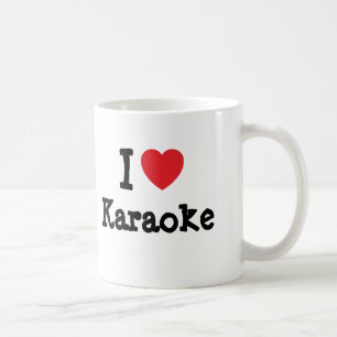 Mug J'aime le coeur karaoké personnalisé