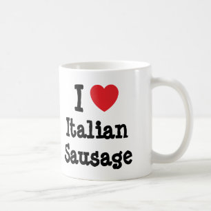 Mug J'aime le coeur saucisse italien T-Shirt
