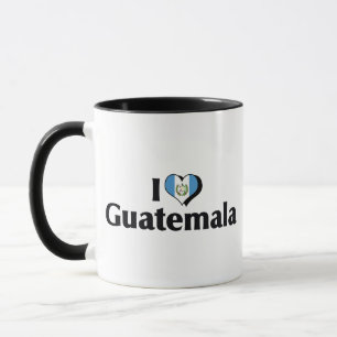 Mug J'aime le drapeau du Guatemala