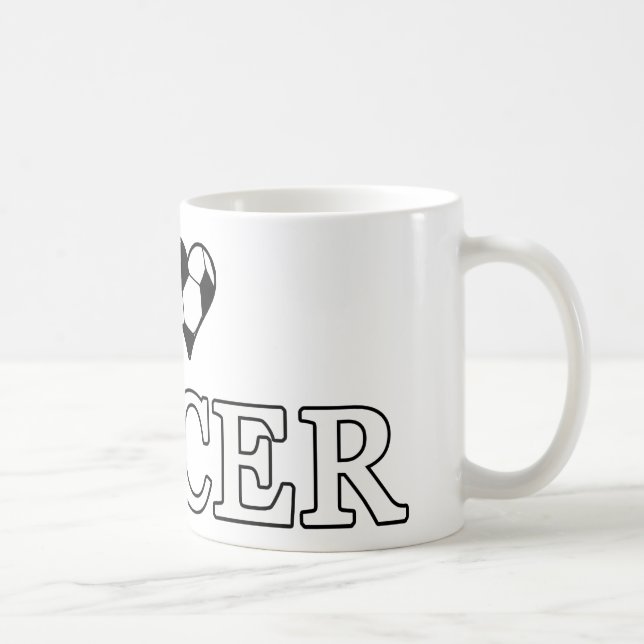 Mug J'Aime Le Football (Droite)