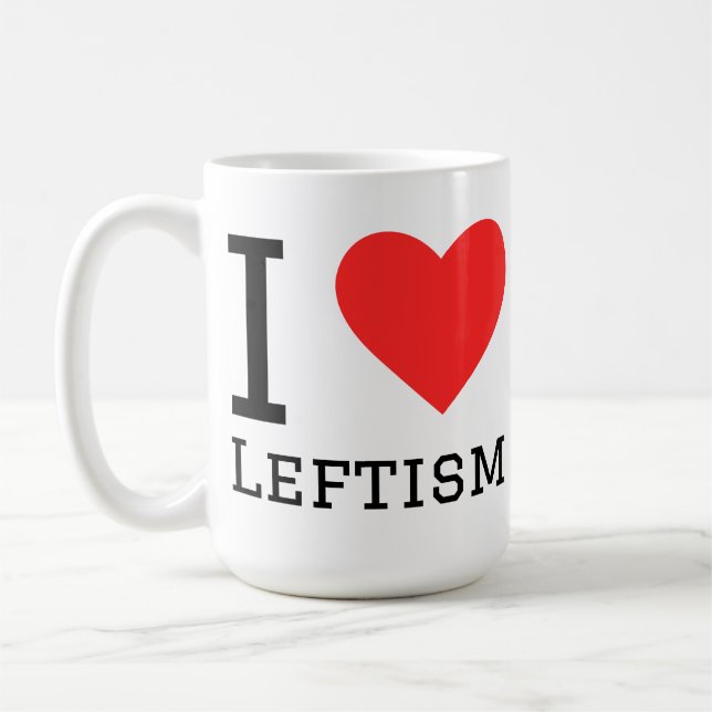 Mug J'aime le gauchisme (Gauche)