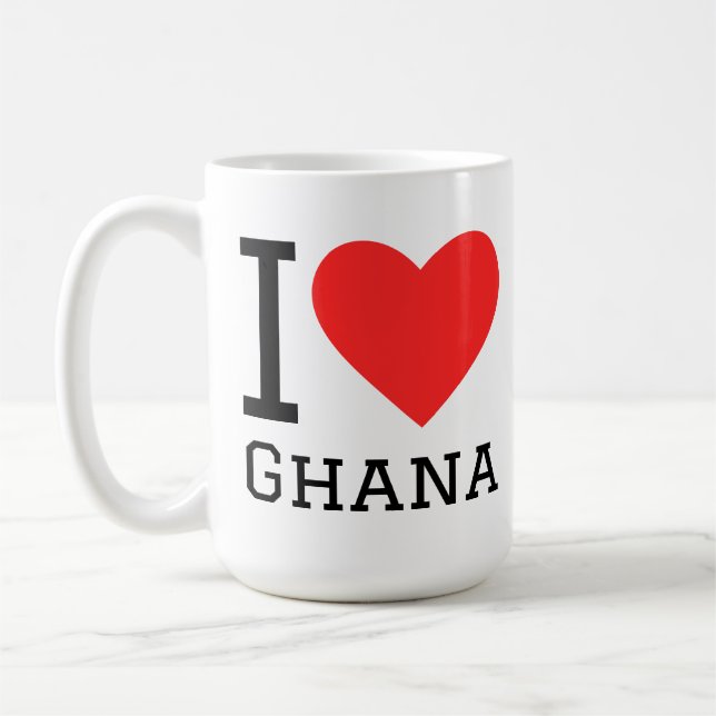 Mug J'aime le Ghana (Gauche)