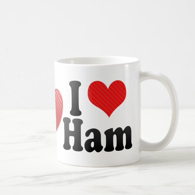 Mug J'aime le jambon (Droite)