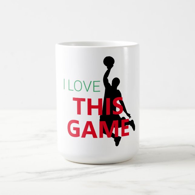 Mug J'Aime Le Jeu De Basketball (Centre)