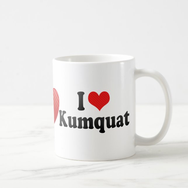 Mug J'aime le kumquat (Droite)