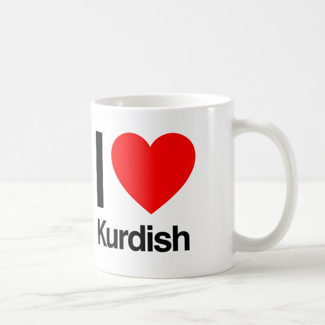 Mug j'aime le kurde (Droite)
