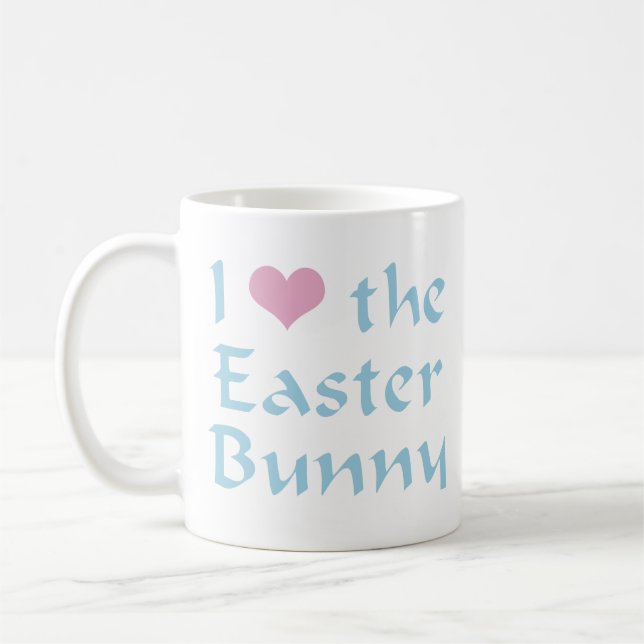 Mug J'aime le lapin de Pâques (Gauche)