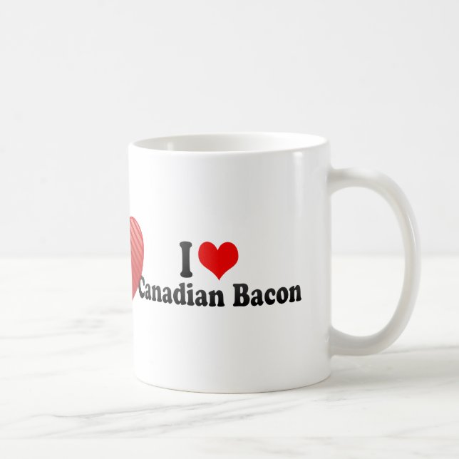 Mug J'aime le lard canadien (Droite)