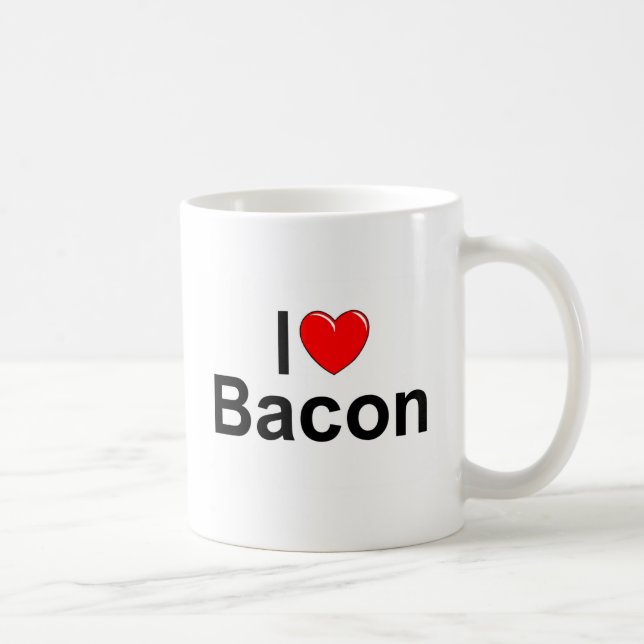 Mug J'aime le lard (de coeur) (Droite)