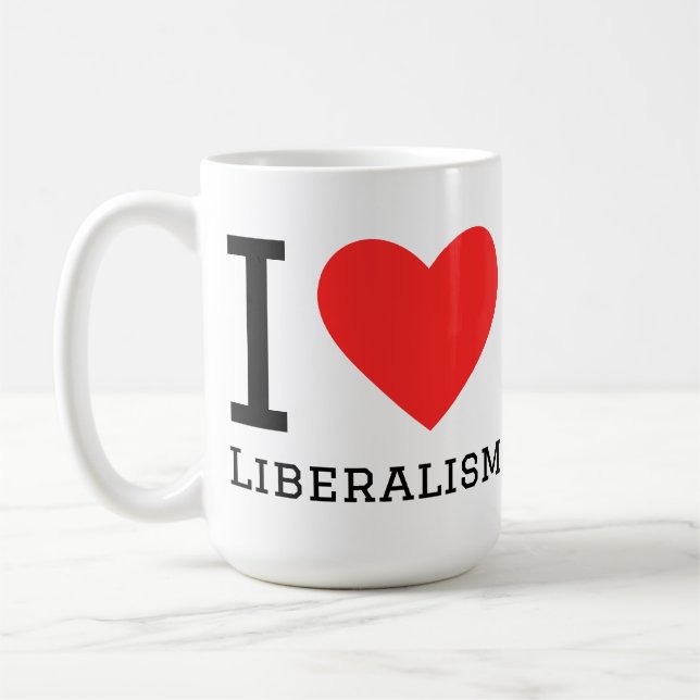Mug J'aime le libéralisme (Gauche)