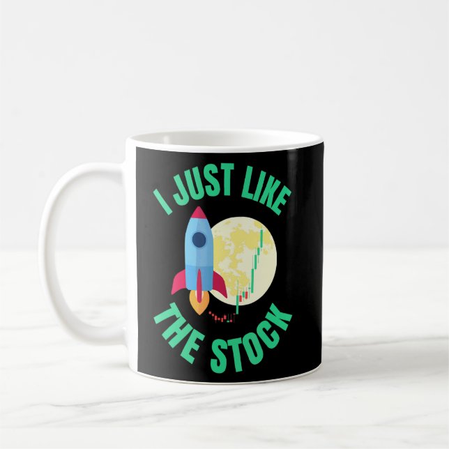 Mug J'Aime Le Marché Stock De La Pierre De Lune (Gauche)