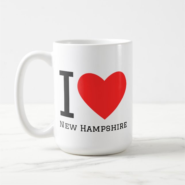 Mug J'aime le New Hampshire  (Gauche)