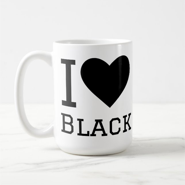 Mug J'aime le noir (Gauche)