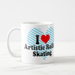 Mug J'aime le patinage de rouleau artistique