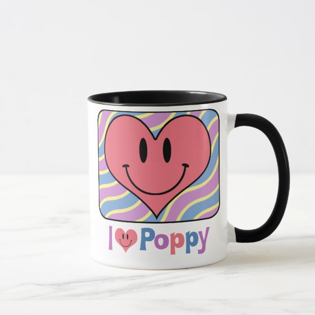 Mug J'aime le pavot (Droite)
