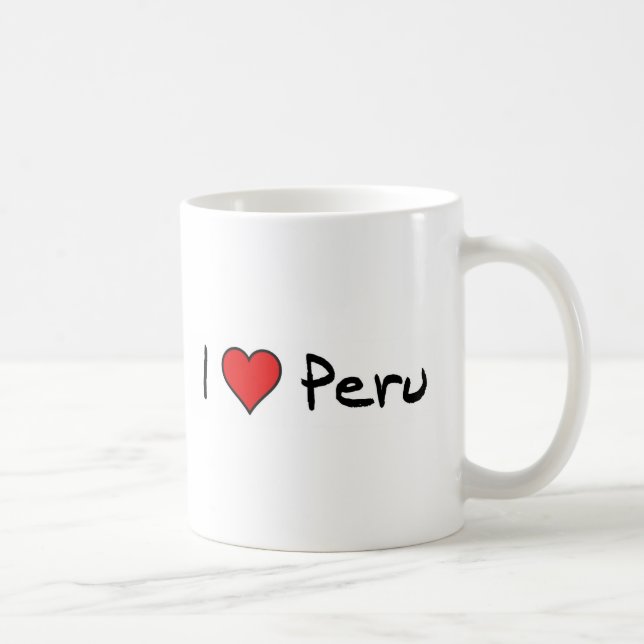 Mug J'aime le Pérou (Droite)