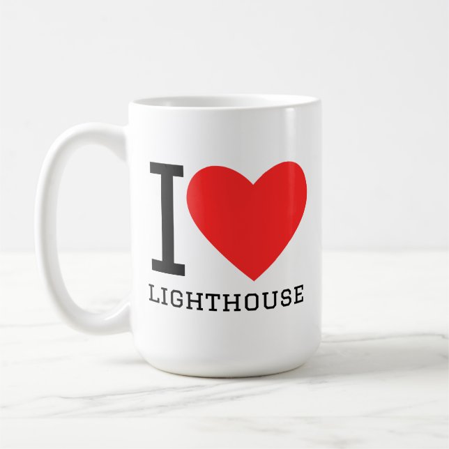 Mug J'aime le phare (Gauche)