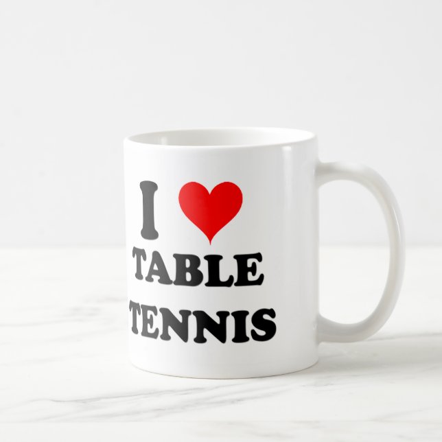Mug J'aime le ping-pong (Droite)