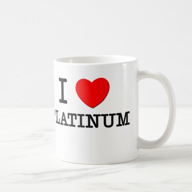 Mug J'aime le platine (Droite)