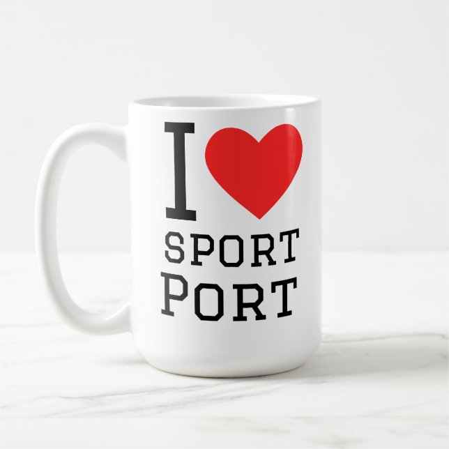Mug J'aime le port de sport (Gauche)