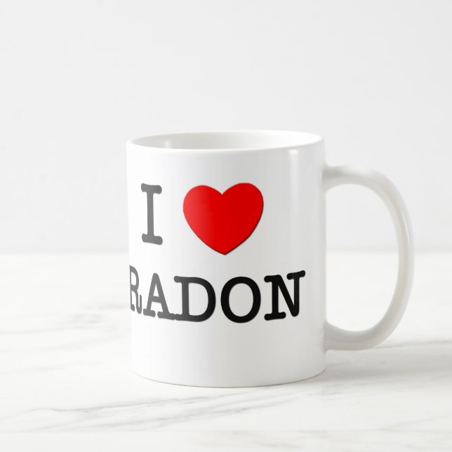 Mug J'aime le radon (Droite)