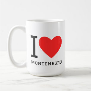 Mug J'aime le sticker du Monténégro