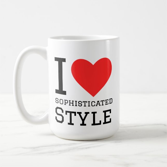 Mug J'aime le style sophistiqué (Gauche)