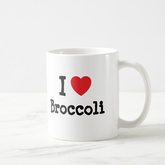 Mug J'aime le T-shirt de Brocoli (Droite)