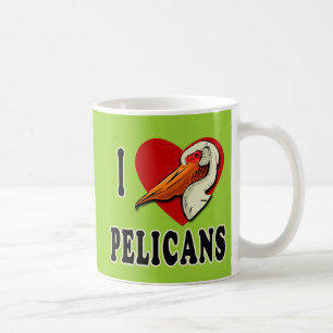 Mug J'aime le T-shirts de pélicans, habillement