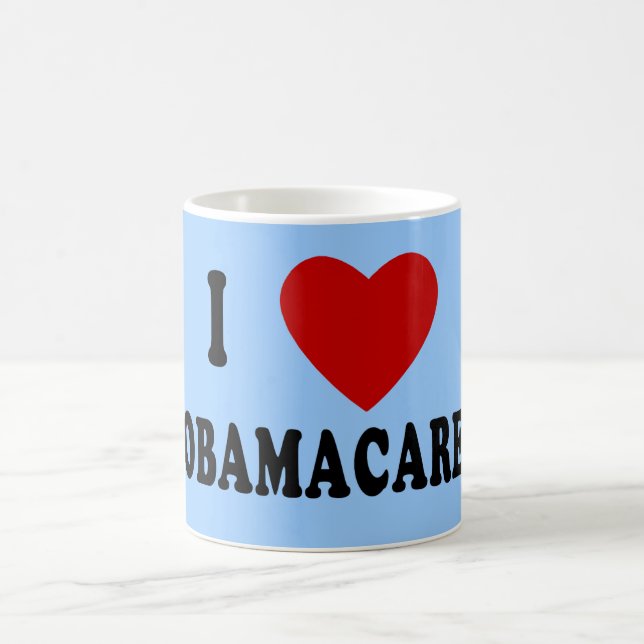 Mug J'AIME le T-shirts d'OBAMACARE, sweat - shirts à (Centre)