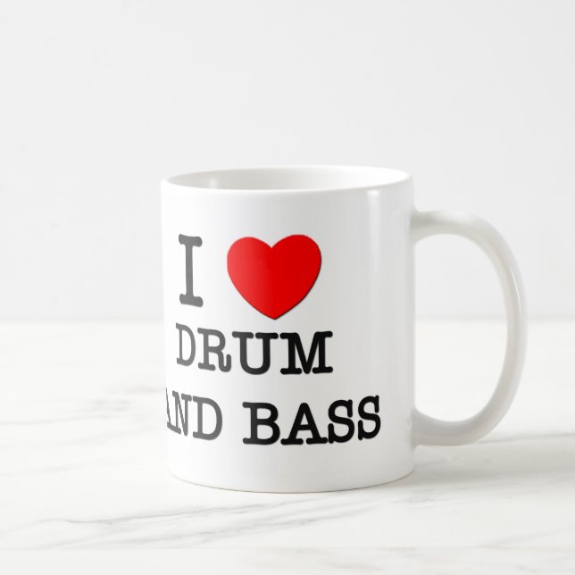Mug J'aime le tambour et la basse (Droite)