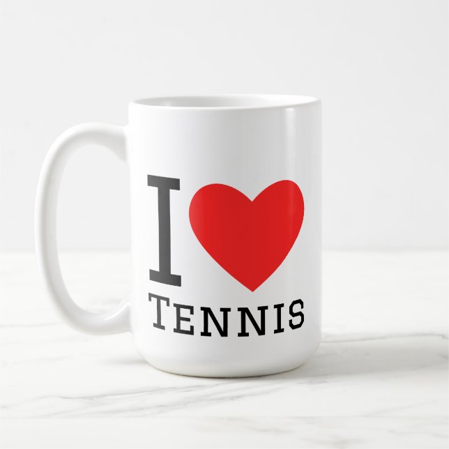 Mug J'aime le tennis (Gauche)
