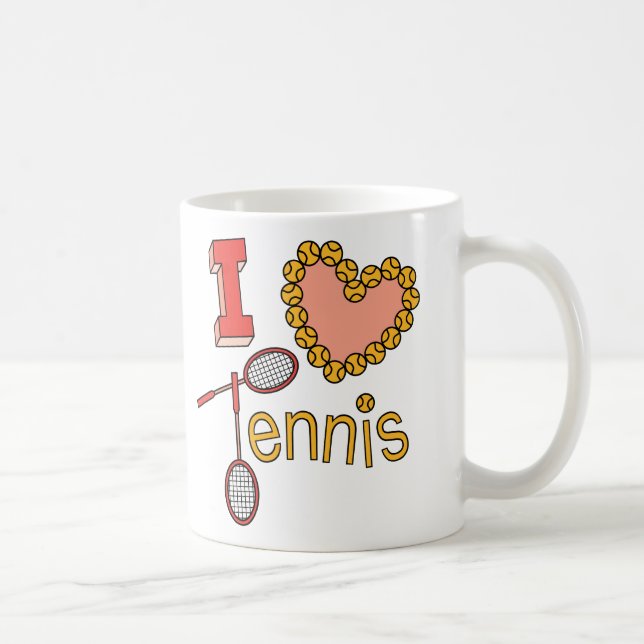 Mug J'aime le tennis (Droite)