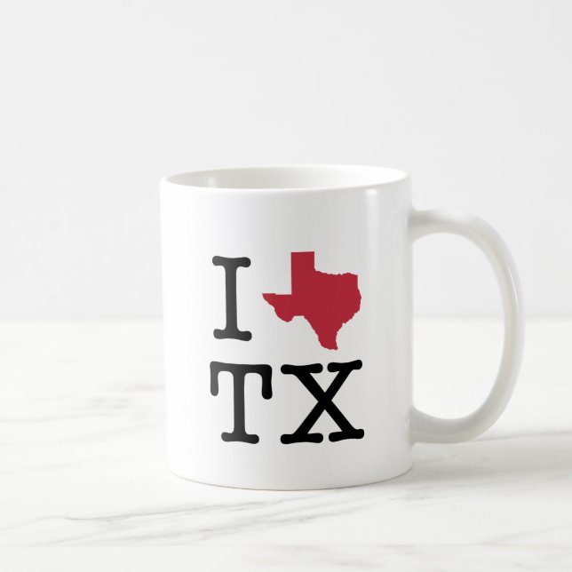 Mug J'aime le Texas (Droite)
