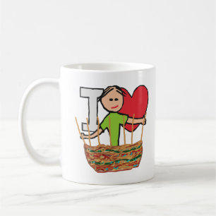 Mug J'aime le tissage du panier