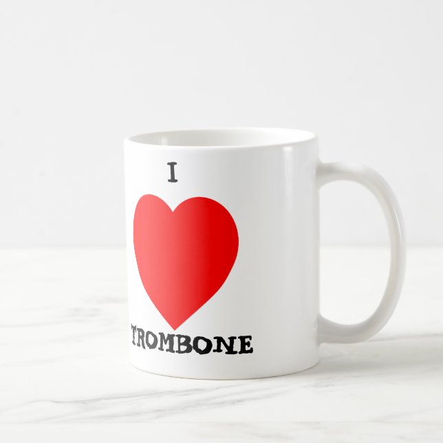 Mug J'aime le trombone (Droite)